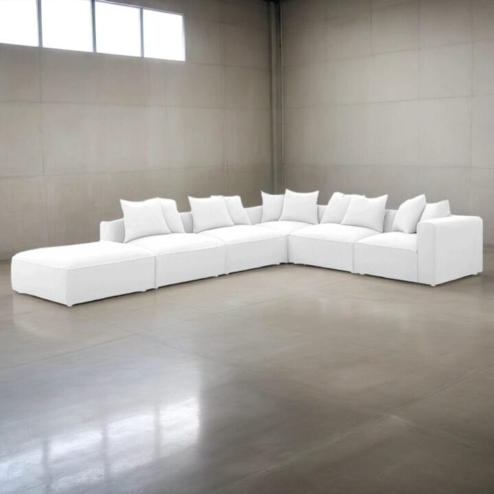 NIMBUS 6-PIECE OPEN-END L-SHAPE SECTIONAL