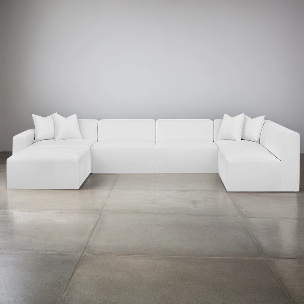 MODA MODULAR 6-PIECE CHAISE U-SECTIONAL
