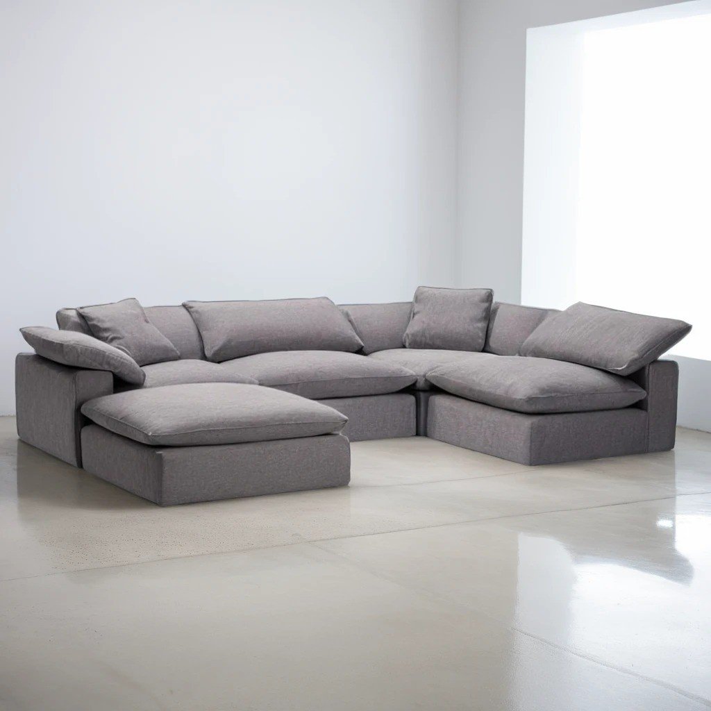 5-PIECE CLOUD CHAISE SECTIONAL